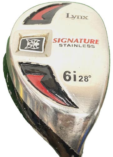 Lynx Signature Stainless 6i Hybrid 28* Men's RH Stiff Graphite 37.5" Nice Grip