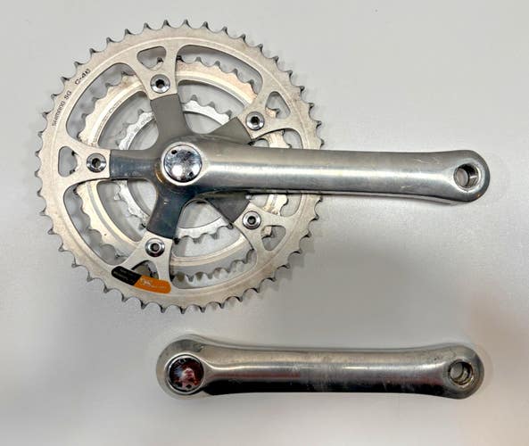 Vintage 1990s Shimano Deore LX FC-M550 175mm 46/36/24 Aluminum Triple Crankset