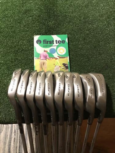 King Cobra II Oversize Irons Set (3-PW-SW-LW) Stiff Apollo Steel (+1/2) *VGC*