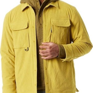 Bass Outdoor Corduroy Shirt Jacket Men's Large Antique Mo Long Sleeve UPS440