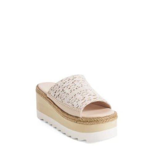 Free People Santorini Sandals Women's US 10 Ivory Leather Espadrille VER355