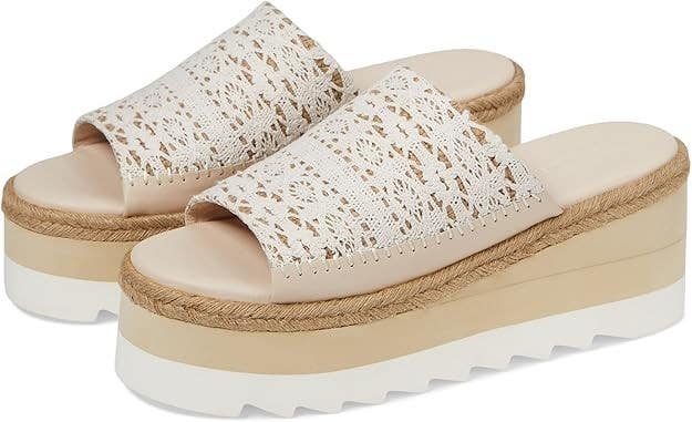 Free People Santorini Sandals Women's US 11 Ivory Leather Espadrille VER337
