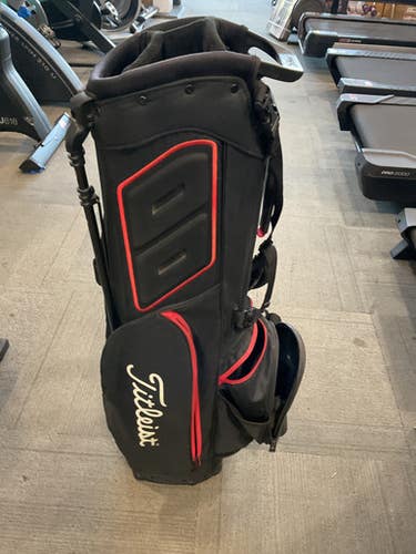 Used Titleist PLAYERS 4 PLUS Mens Stand Bag Black 11614-S000234277