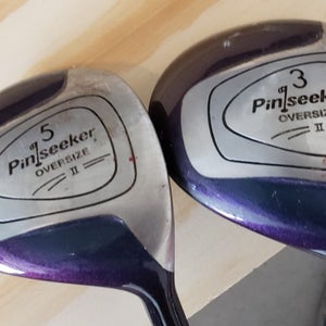 SET 2 PINSEEKER II OVERSIZE FAIRWAY WOODS 3 & 5  EXCELLENT AZ326