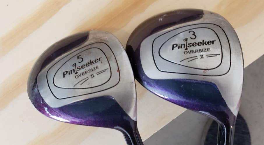 SET 2 PINSEEKER II OVERSIZE FAIRWAY WOODS 3 & 5  EXCELLENT AZ326