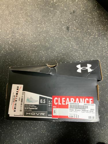 Used Under Armour PHANTOM HOVR Womens Golf Shoes White Senior 6.5 11823-S000038230