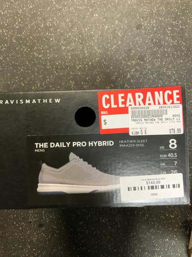 Used TRAVIS MATHEW THE DAILY LITE PRO Mens Golf Shoes White Senior 8 11823-S000038226