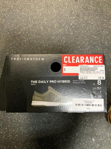 Used TRAVIS MATHEW THE DAILY LITE PRO Mens Golf Shoes White Senior 8 11823-S000038227