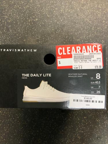 Used TRAVIS MATHEW THE DAILY LITE Mens Golf Shoes Black Senior 8 11823-S000038224