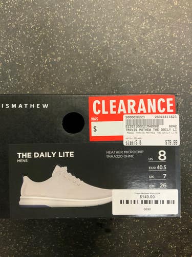 Used TRAVIS MATHEW THE DAILY LITE Mens Golf Shoes Black Senior 8 11823-S000038223