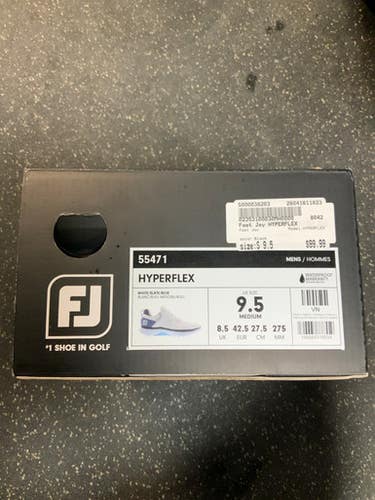 Used Foot Joy HYPERFLEX Mens Golf Shoes Black Senior 9.5 11823-S000038203