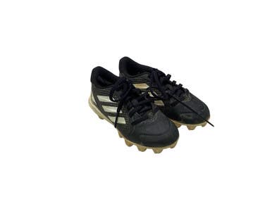 Used Adidas 3 STRIPE BB CLEAT BB/SB Cleats Black Youth 12.0 11347-S000266954