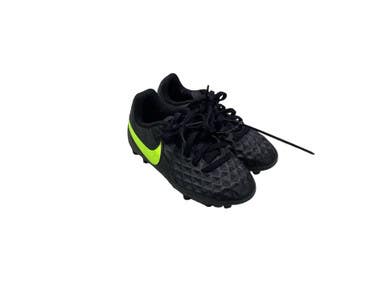 Used Nike TIEMPO SOCCER CLEATS Soccer Cleats Black Youth 11.0 11347-S000266952