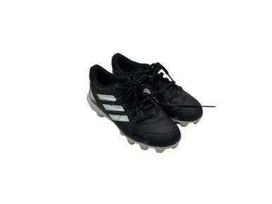 Used Adidas PURE HUSTLE BB/SB Cleats Black And White Junior 01.5 11347-S000266948