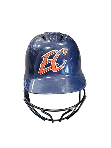 Used Evoshield NAVY SOFTBALL Batting Helmet w/Mask Navy Blue SM 11850-S000024012