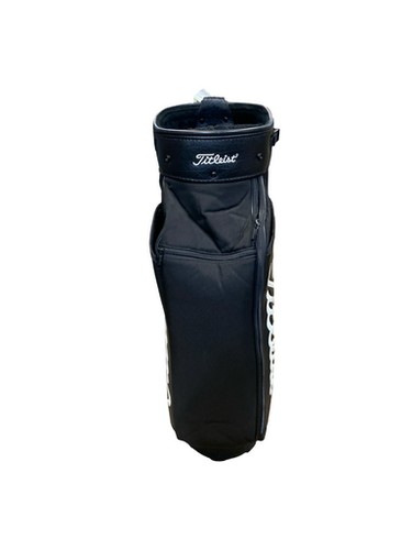 Used Titleist BLACK LEATHER BAG Mens Cart Bag Black 11706-S000374530