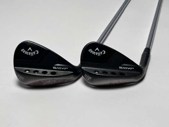 Callaway Jaws Full Toe Raw Black Wedge Set 54* 12 60* 10 Spinner Steel Mens LH
