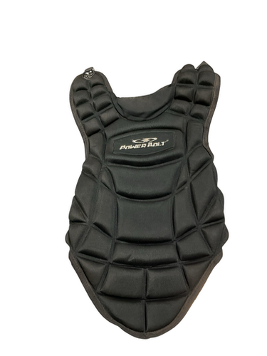 Used Powerbilt CHEST PROTECTOR Catchers Chest Protector Black Adult 11834-S000049054