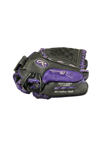 Used Rawlings HIGHLIGHT BB/SB Glove RH Throw Black 11 1/2" 11834-S000048993