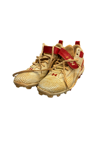 Used Under Armour BH BB/SB Cleats White Junior 04.5 11682-S000130678