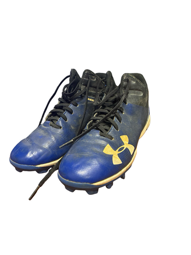 Used Under Armour CLEATS BB/SB Cleats Royal Blue Junior 03.5 11682-S000130673
