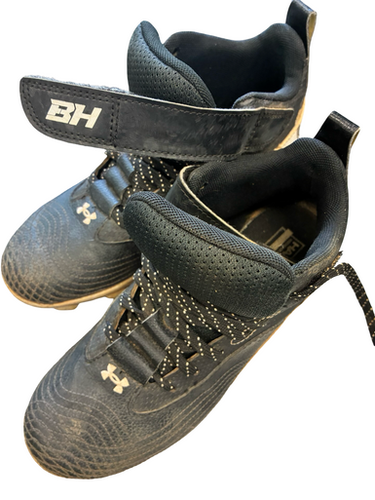 Used Under Armour BASEBALL CLEATS BB/SB Cleats Black Junior 03 11682-S000130660