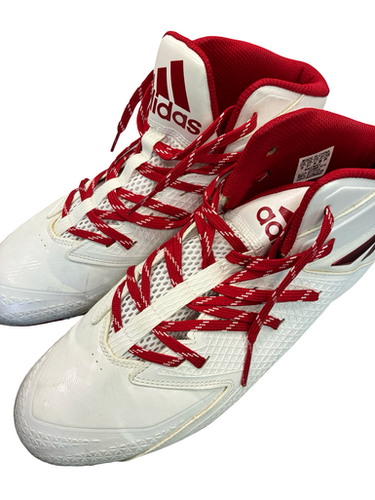 Used Adidas Adult FB Cleats White Senior 10 11682-S000130619
