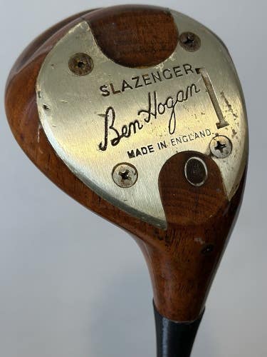 Slazenger Ben Hogan Vintage 1-Wood Persimmon Driver Right Hand Steel RARE!