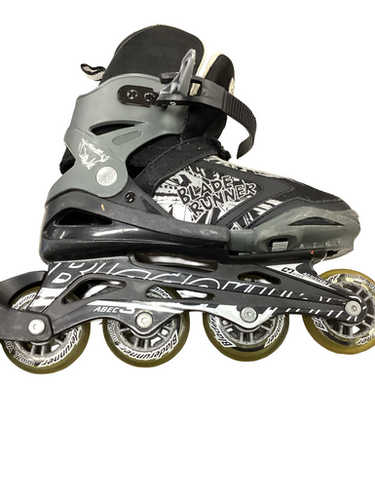 Used Bladerunner PHOENIX ADJ 5-8 Junior Rec Fitness Skates Black Adjustable 11613-S000179887