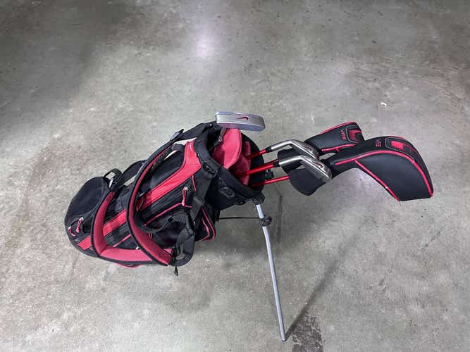 Nike VRS Club Set Driver 4H 7 & 9 Irons Putter Bag Youth Junior RH HC 60"-63"