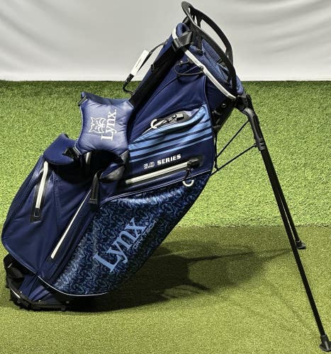 Lynx Golf DryTech 5.0 Series Flare Waterproof Stand Carry Bag Navy/White NEW!