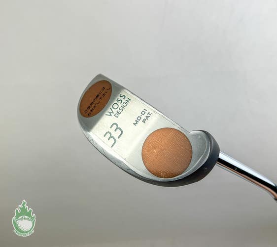 Used Right Handed WOSS 33 Design MO-01 PAT. 35.25" Putter Golf Club