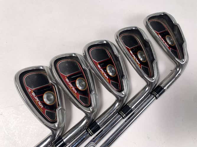 TaylorMade Burner Plus Iron Set 6-PW Burner 85g Uniflex Steel Mens RH +1/2"