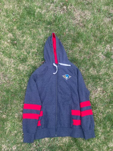 Springfield Thunderbirds Blue Women's XXL hooded Sweatshirt (Used)