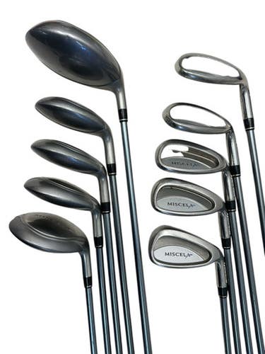 Used Taylormade MISCELA Womens Package Set RH Silver 10 Piece 11835-S000203586