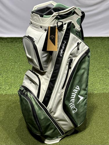 Callaway Org 14 Cart Golf Bag 14-Way Divider Color: Khaki/Jade Houndstooth NEW!