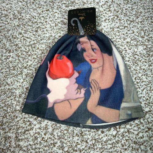 Disney Princess Snow White Hat Beanie Mens One Size Black Graphic Winter Movie