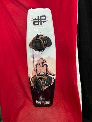Double up wakeboard Greg Nelson 138 with liquid force bindings size L wake board,