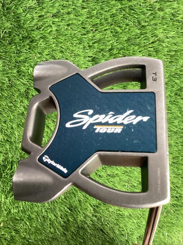 TaylorMade Spider Tour T3 Mallet Putter With KBS Black Steel Shaft 34.5