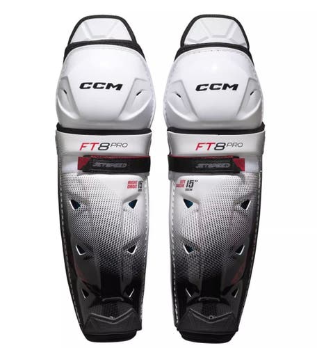 Senior CCM Jetspeed FT8 Pro 15" Shin Pads (New)