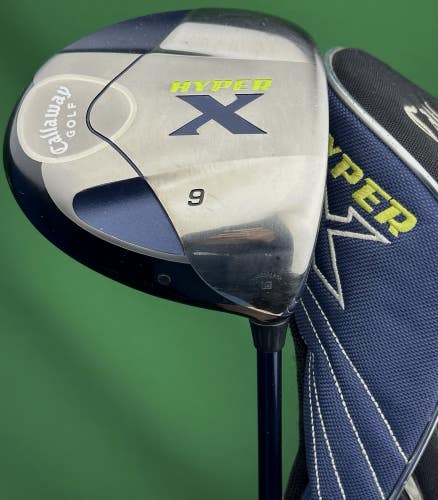 Callaway Hyper X Driver 9* Graphite Fujikura Fit On Regular Flex w/ Headcover RH