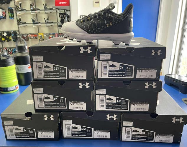 NEW! Under Armour Kids' Harper 9 TPU Baseball Cleats