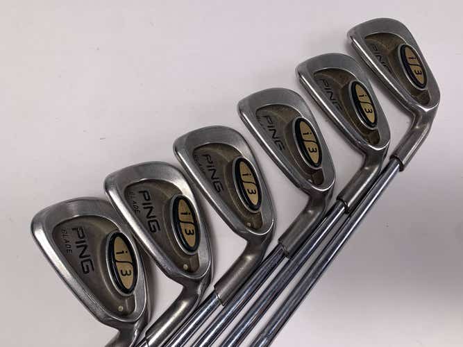 Ping i3 Blade Iron Set 5-PW White Dot 3* Up Cushin Z-Z65 Stiff Steel Mens RH