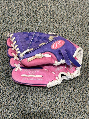 Pink Rawlings Highlight LH Softball Glove 10" (Used)