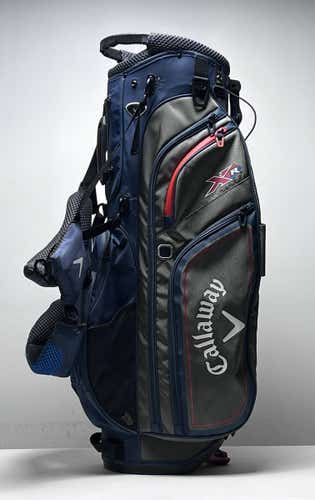 Callaway XR Stand Bag Blue 7-Way Divide Dual Strap Golf Bag
