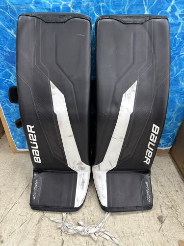 Black 35" Senior Bauer Supreme Shadow Goalie Leg Pads (Used)