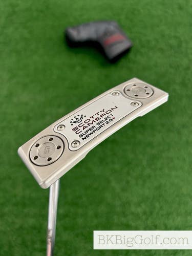 LH Titleist Scotty Cameron Super Select Newport 2.5+ 34 Putter w Headcover