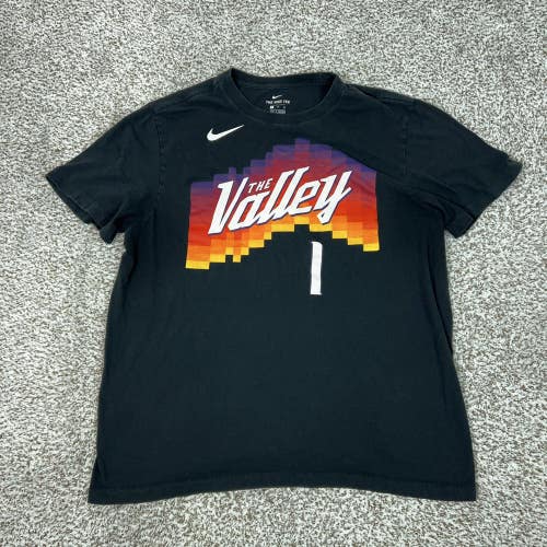 Phoenix Suns Shirt Mens XL Black NBA Basketball Nike Devin Booker The Valley