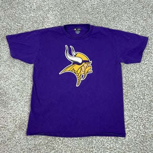 Minnesota Vikings Shirt Mens Medium Purple Graphic NFL Football NFL Team Apparel