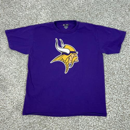 Minnesota Vikings Shirt Mens Medium Purple Graphic NFL Football NFL Team Apparel